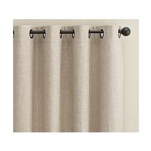Emery Linen Grommet Blackout Curtain 63x50 inch, 2 Panel