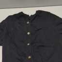 PRETTYGARDEN Womens Casual Summer Short Sleeve Cardigans 2026 Button Down Knitted Sweater Basic Crew Neck Crop Tops (Small, Black)