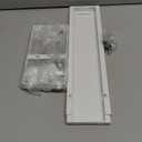 Small Expandable Medicine Cabinet Shelf, 3.58 Wide Metal Storage Stand with Adjustable Layers & Non-Slip Pads for Kitchen, Pantry, & Bathroom  White