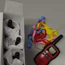 Wishouse Walkie Talkies for Kids Adults Long Range,Xmas Birthday Gift for 4 5 6 7 8 9 10 Year Old Boys Girls,Hiking Camping Gear Toys with Lamp,Lanyards,VOX,Easy to Use,4 Pack(No Battery No Charger) (Blue Red Yellow Pink)