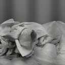 Bedsure California King Comforter Set - Grayish White Soft Bedding for All Seasons, Cationic Dyed Bed Set, 3 Pieces, 1 California King Size Comforter (104"x96") and 2 Pillow Shams (20"x36"+2")