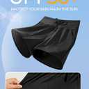 IUGA Womens 5" Swim Board Shorts Stretchy High Waisted Beach Shorts for Women Quick Dry UPF 50+ Swimsuit Bottoms with Liner (Black, M)
