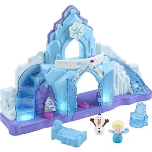 Fisher-Price Little People Toddler Toy Disney Frozen Elsas Ice Palace Musical Playset with Figures for Pretend Play Kids Ages 18+ Months