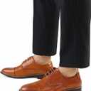 Men's Dress Shoes Formal Business Classic Lace Up Wingtip Oxford Shoes, Size 13W