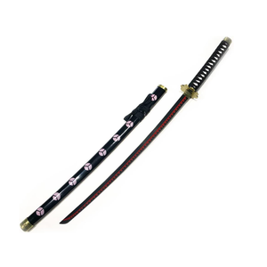 Zisu Light Up Demon Katana Sword - 40-Inch Katana with Rechargeable Battery - Full Kit with Sword Stand and Belt (Kokushibou)