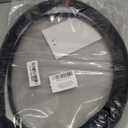 Carodi Suede Steering Wheel Cover ，Non-Slip Leather Car Interior Fitting 15-inch Universal（D-Shape, Black Red Label）