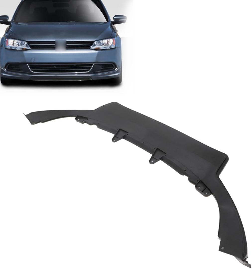 SecosAutoparts Bumper Lower Spoiler Valance Front Compatible with Volkswagen Jetta 2011-2014 Replace# 5C68059039B9