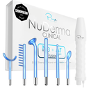 NuDerma Clinical Skin Therapy Wand - Portable Skin Therapy Machine w 6 Fusion Neon + Argon Wands – Anti Aging - Clarifying - Skin Tightening & Radiance - Wrinkle Reducing