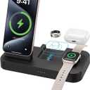 4 in 1 Charger for Oura Ring Gen 4 (Oura Charger NOT Included), Fast Magnetic Wireless Charging Station for iPhone, Apple Watch, AirPods, Samsung Galaxy (4 in 1 (Not Include Oura Charger))