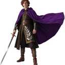 MCJC Medieval Hooded Cape, Renaissance Costume Cloak with Clasp, Full Length, Unisex Adult Halloween Costume