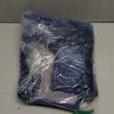 Yimobra Toilet Rugs U Shaped Washable, Extra Thick Soft Absorbent Chenille Contour Bathroom Rugs for Toilet 24x20 Inch, Quick Dry Non Slip Toilet Mat for Bath Floor, Navy Blue