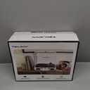 TANALNIN Vinyl Record Player, 3-Speed Bluetooth Portable Suitcase Turntable with Built-in Speakers, USB Recording, RCA Output, AUX Input/Output, Vintage Vinyl Player for Home, Bedroom or Gifting,Black