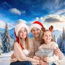 LYWYGG 8x6ft Winter Backdrop Winter Forest Photography Backdrop Wonderland Snow Forest Scene Background cp-712