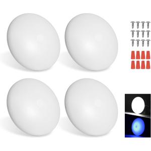 RV Interior LED Puck Light 12V Dimmable Cool White Puck Light 4.5inch RV LED Ceiling Dome Light 12 Volt Surface Mount RV Interior Light for Camper Van Travel Trailer