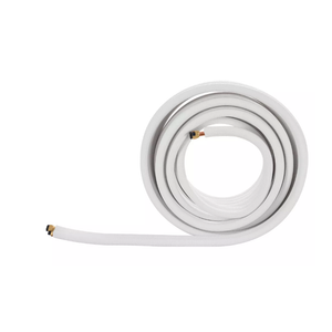 VEVOR 100ft Mini Split Line Set, 1/4” & 1/2” OD AC Copper Tubing Pipe, 3/8 White PE Thickened Insulated Coil with Flared Nuts, Strapping Tapes, for Mini Split Air Conditioner HVAC or Heat Pump System