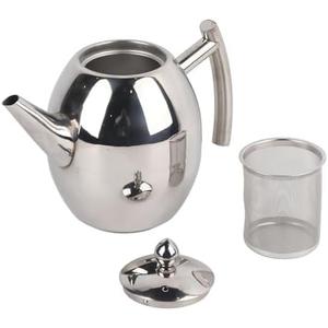 Tea Kettles, Stainless Steel Teapot Coffee Pot Kettle Stovetop Whistling Teakettle Teapot With Filter Large Capacity for Home, Cafe, Bar, Restaurant (1L/1000ml)