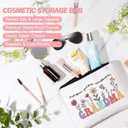 2 x Gifts for Grandma, Unique Birthday Gifts for Grandma, Present for Grandmother Basket, Thank You Basket with 16 Oz Glass Cup, Makeup Bag