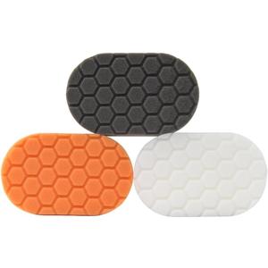 3 x Chemical Guys BUFX_204 Hex-Logic Hand Applicator Pad Kit