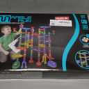 Meland Marble Run Sets for Kids - 153Pcs Marble Race Track Maze Madness Game STEM Building Tower Toy for 4 5 6 + Year Old Boys Girls(113 Pcs + 30 Glass + 10 Led Lighted)