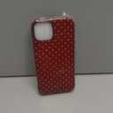 Jusy Compatible with MagSafe Polka Dot Case for iPhone 13/14, Cute Aesthetic Polka Dots Magnetic Phone Case, Soft TPU and Hard PC Protective Phone Cover for Women GirlsShiny - Burgundy