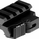 EFANGSHIJIE Picatinny Rail Risers QD Quick Detach Mounts for Red Dot Sights (4 Slots, 0.5 inch)