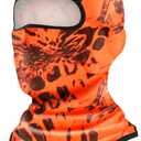 YESLIFE Balaclava Ski Mask for Men, Summer Face Mask for Motorcycle Helmets, Dirt Bike Accessories Neck Gaiter, Bandanas (Orange) 1'x9"