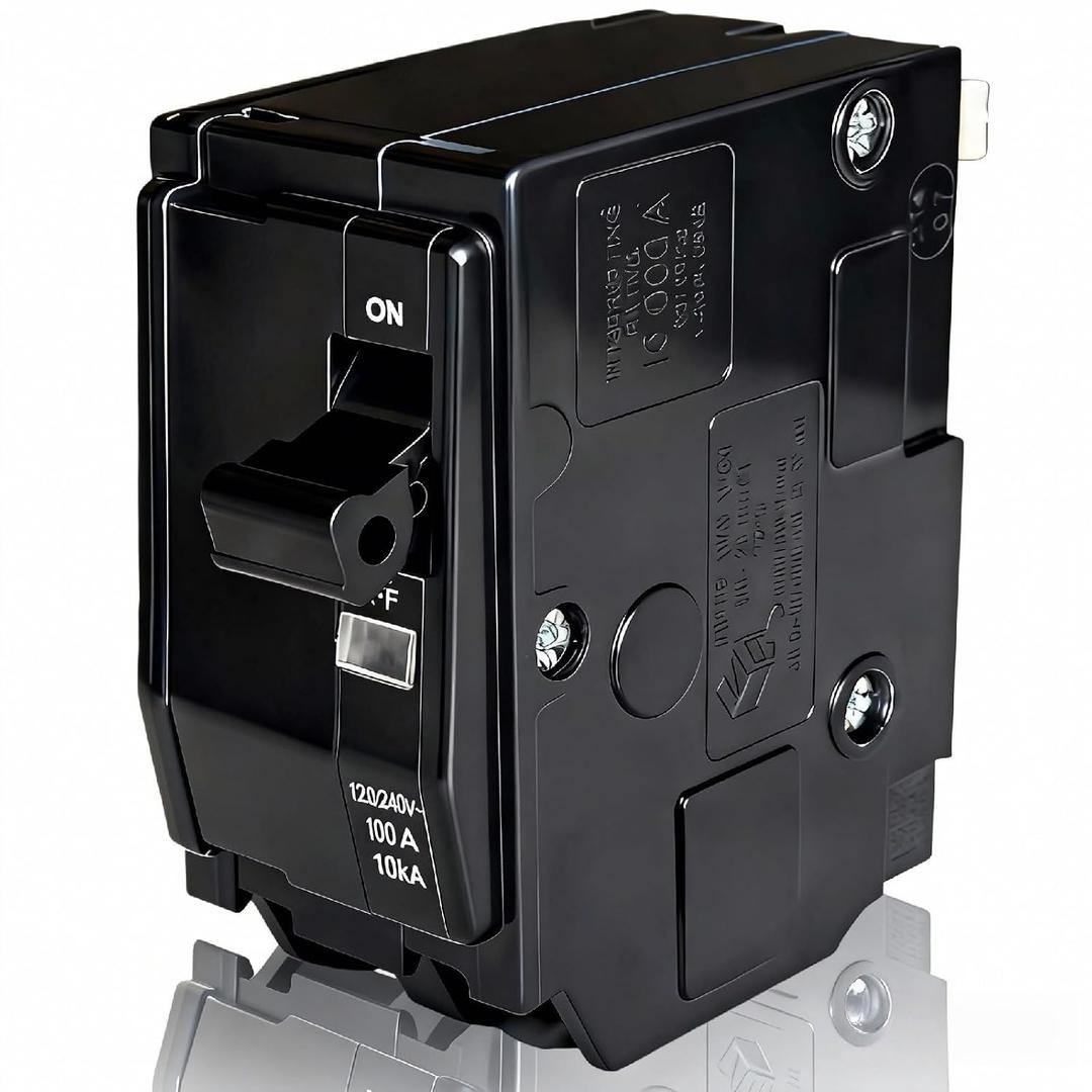 2-Pole 100 Amp Circuit Breaker, Compatible with QO2100, for QO Load Centers, CSED & NQOD Panels, Plug-On Type, 120/240V, Thermal Magnetic Protection