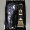 Dog Grooming Kit Clippers, Low Noise, Electric Quiet, Rechargeable, Cordless, Pet Hair Thick Coats Clippers Trimmers Set, Suitable for Dogs, Cats, and Other Pets (Gold)