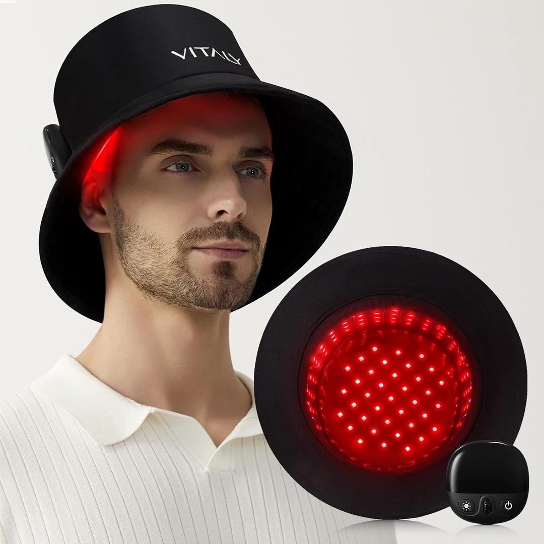 Red Light Therapy for Hair Growth, Red Light Cap for Hair Regrowth Black