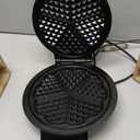 Mueller Heart 5 Waffle Maker, Waffle Iron, Adjustable Browning Control & Nonstick, Cool Touch Handle, Easy to Clean, Small Kitchen Appliances