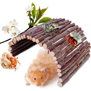Hermit Crab Hideout & Climbing Toys - Large Size Reptile Climbing Decor for Small or Medium Hermit Crab Habitat (Crabs Climb Bridges)