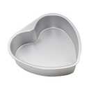 Gvhntk Heart Shaped Cake Pan 8 Inch Aluminum Cake Pans Heart Cake Tin Baking Cake Mold for Valentine's Weddings Birthday Party