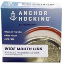Tecnocap - 9 Wide Mouth Lids – Canning Lids for Mason Jars – Tight Seal & Leak Proof – 9 Pcs per box, 18 boxes per package.