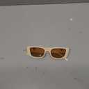 FEISEDY Small Rectangle Sunglasses for Women Men Vintage Trendy Y2K Rectangular Sunglasses B9066