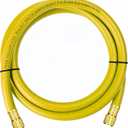 2026 Upgraded 3/8" HVAC Vacuum Hose,Refrigerant Charging Hose,Standard 3/8"3/8" Flare Fittings,6 Feet,Low Resistance and High Flow Rate,Faster HVAC Evacuation and Recovery,20 Microns Vacuum,Yellow