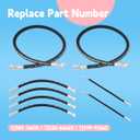 7J303-76610 75535-66620 7J999-95562 Hydraulic Hoses Kit Compatible with Kubota LA350a LA401 LA402 LA402-1 Front Loader, Include Boom & Bucket Cylinder Hoses