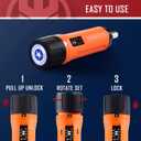KNINE OUTDOORS Torque Screwdriver Wrench Driver Set 10-70 Inch Pounds lbs for Maintenance with T-bar Handle, 40 Hex Bits, 1/4" Socket, Shaft Extension, For Tools, Bike Repairing and Mounting (Orange)