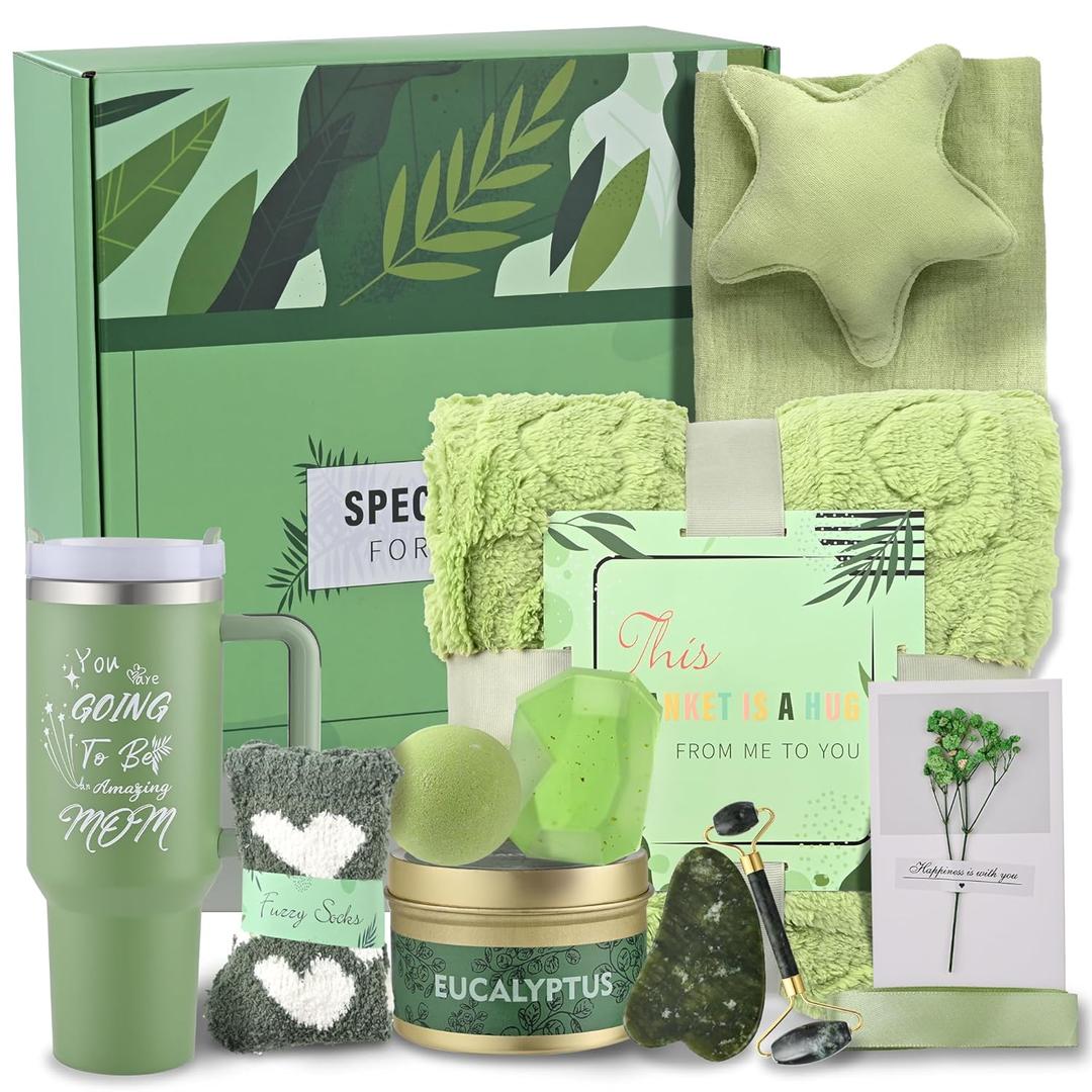 New Mom Gifts Care Package After Baby Pregnancy Gift for Mom First Mothers Day Gifts Self Care Gifts for Women Get Well Soon Gifts Basket Birthday Gifts for Women Relaxing Spa Gifts, by Allureza