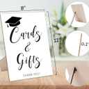 Gifts and Cards Sign with Stand,Modern Graduation Sign,Graduation Decorations Class of 2026,Table Toppers,Artwork Home Shelf Wall Decoration,Graduation Party Supplies Favors Gifts,Farewell Gift,2