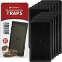 LULUCATCH Mouse Glue Traps 10 Pack, Larger & Heavier Plastic Sticky Glue Traps with Extra-Strong Adhesive for Mice, Rats, Sticky Mouse Trap for Indoor Use, Easy to Set