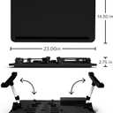 Limitless TotalDesk Portable Modern Workstation and Lap Desk with Adjustable Height & Tilt (Black), Compact