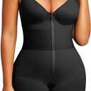 SHAPELLX Women Bodysuit Tummy Control Shapewear Bodysuit Body Shaper Tummy Control Butt Lifting Shapewear (Black, XLarge)