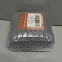 COCOER Waffle Bathroom Runner Rug, Super Absorbent Bath Mat, Machine Washable Non Slip Bath Rug with Tassels, Soft Bathroom Mat for Laundry Room Bedside Hallway, Grey 24" x 48"