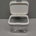 LivLab Mker Laundry detergent dispenser with One-Press Lid,for laundry room organization,Clear PET laundry powder container with Measuring Cup,laundry pods container 2.8L/6Lbs/100oz(120 Pods)