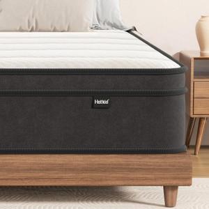 Hotkid,Full Mattress,10 Inch High Density Foam Hybrid Mattresses in a Box with Individual Pocket Spring,Full Size mattresses,Breathable Supportive and Pressure Relief,Guest and Kids Bedroom (Full)