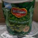 Del Monte Blue Lake Fancy Cut Green Beans, Canned Vegetables, 6.31 lb, Pack of 6