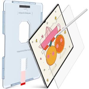 KCT Nano-Texture Glass Screen Protector Compatible with Samsung Galaxy Tab S10 Ultra /S9 Ultra / S8 Ultra 14.6 Inch,Touch Like Silk, Auto-Alignment Tool, Matte Tempered Glass