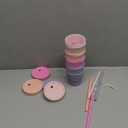 Grow Forward Bamboo Kids Cups with Lids and Straws - 10oz Drinking Cups for Kids with Childproof Twist Lids & Silicone Straws - Eco Friendly, BPA Free, Non Toxic & Dishwasher Safe - Floral