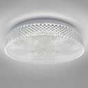 OOWOLF Flush Mount LED Ceiling Light Fixture, 2700K-6500K Super Bright 36W 3600LM 13.78 Inch Dimmable Warm/White Light Kitchen Light Modern Ceiling Lamp for Bedroom Bathroom, Chandeliers with Remote