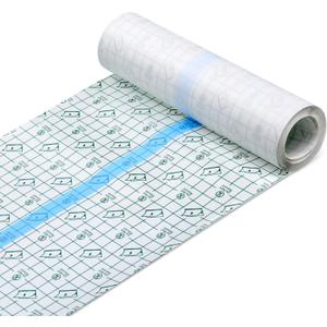 Transparent Dressing Adhesive Bandage Waterproof Clear Adhesive Bandages Stretch Tape for Tattoos Swimming (8 Inch x 5.47 Yard) (8x196.92 Inch (Pack of 1)